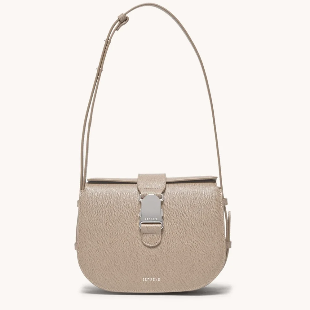 NWT SENREVE CADENCE BAG - PEBBLED / SAND / SILVER